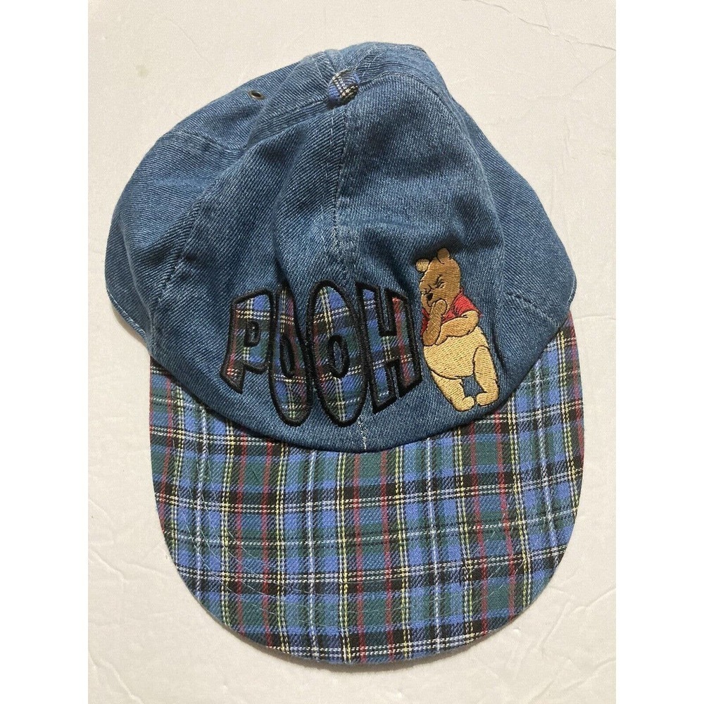 Winnie the Pooh Disney‎ Denim Camp Hat Cap One Size Elastic